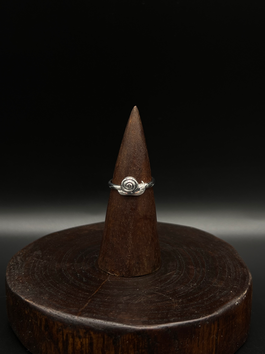 Snail Spiral Ring – Sterling Silver