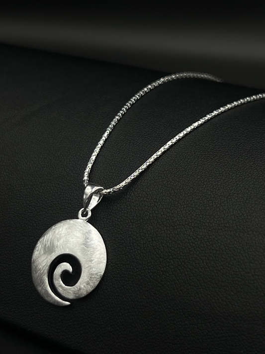 Yin-Yang Swirl Pendant – Sterling Silver