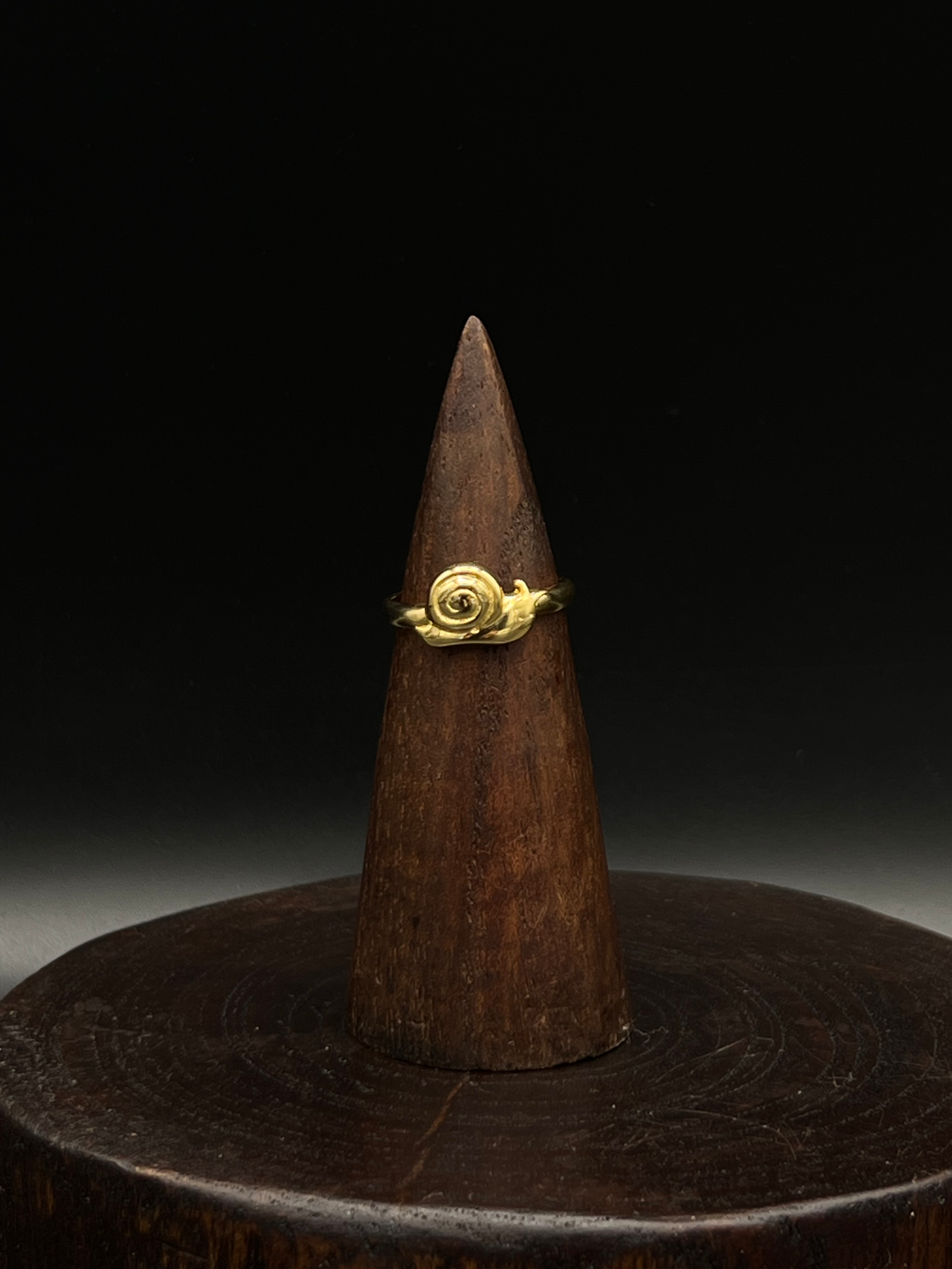 Gold Snail Ring – Gold-Plated Sterling Silver