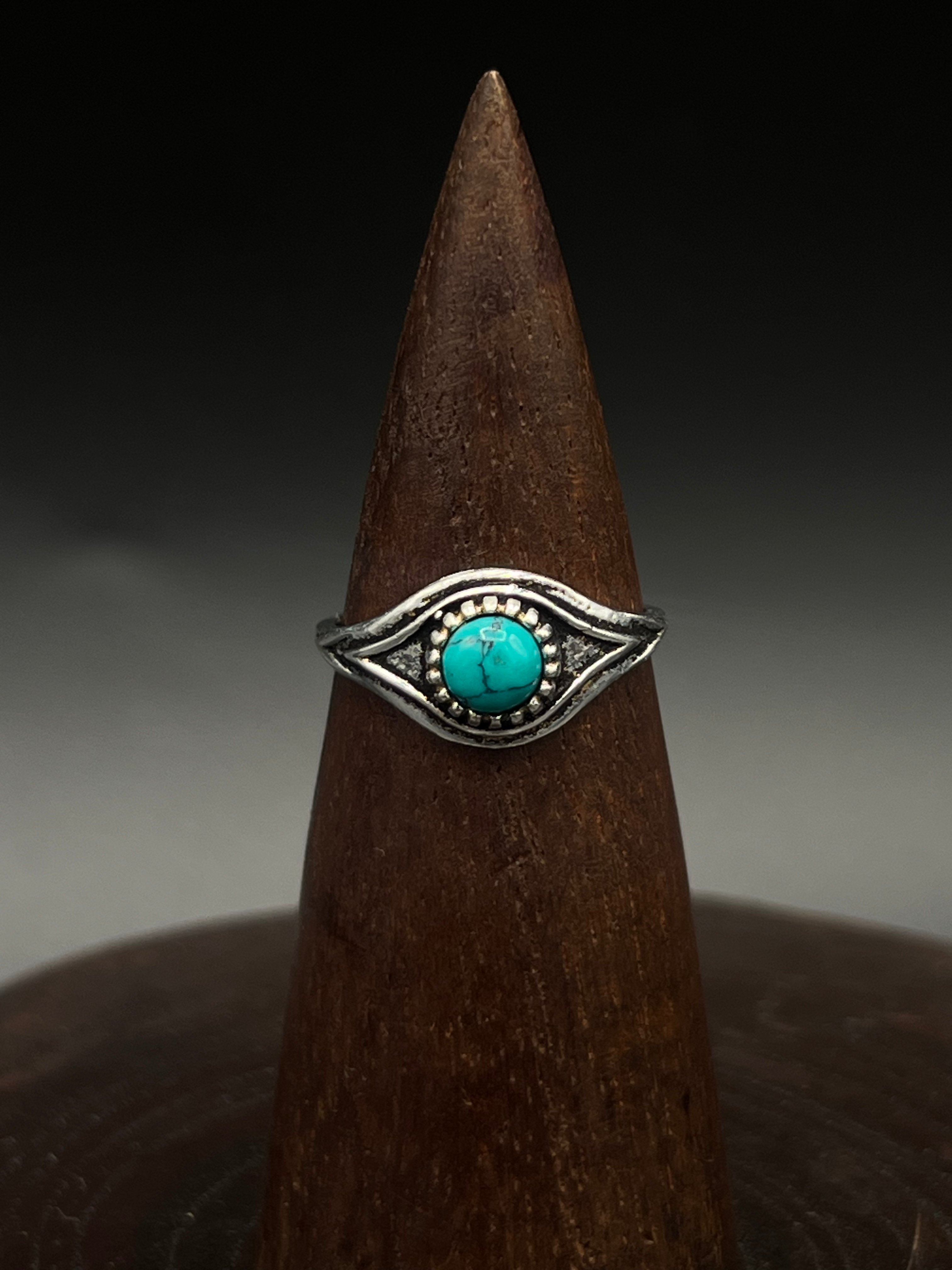 Evil Eye Turquoise Ring – Protective Symbol