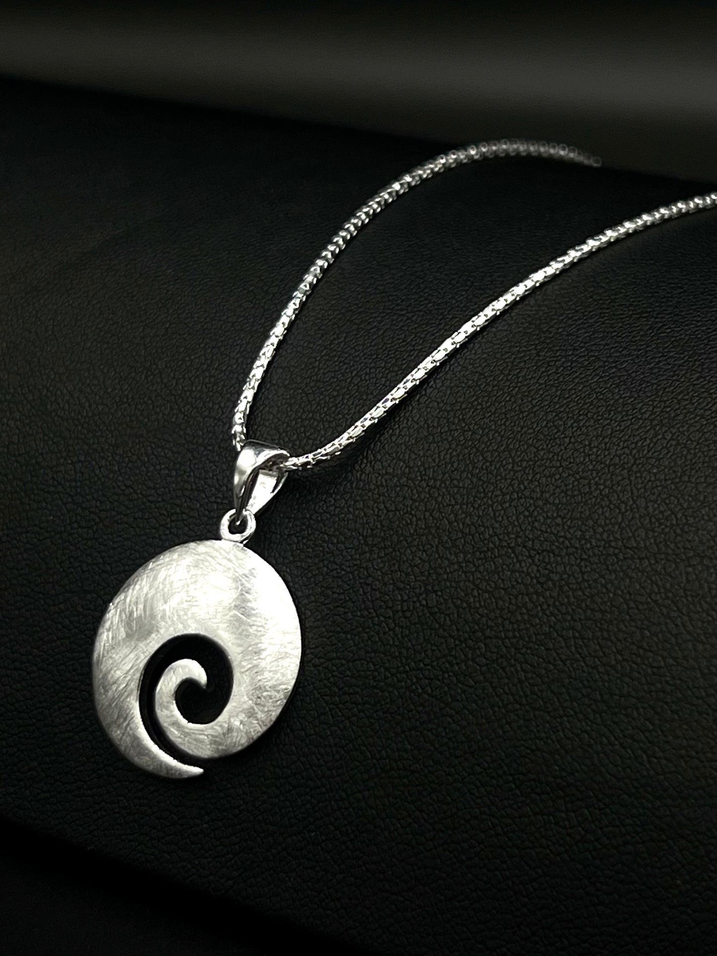 Yin-Yang Swirl Pendant – Sterling Silver