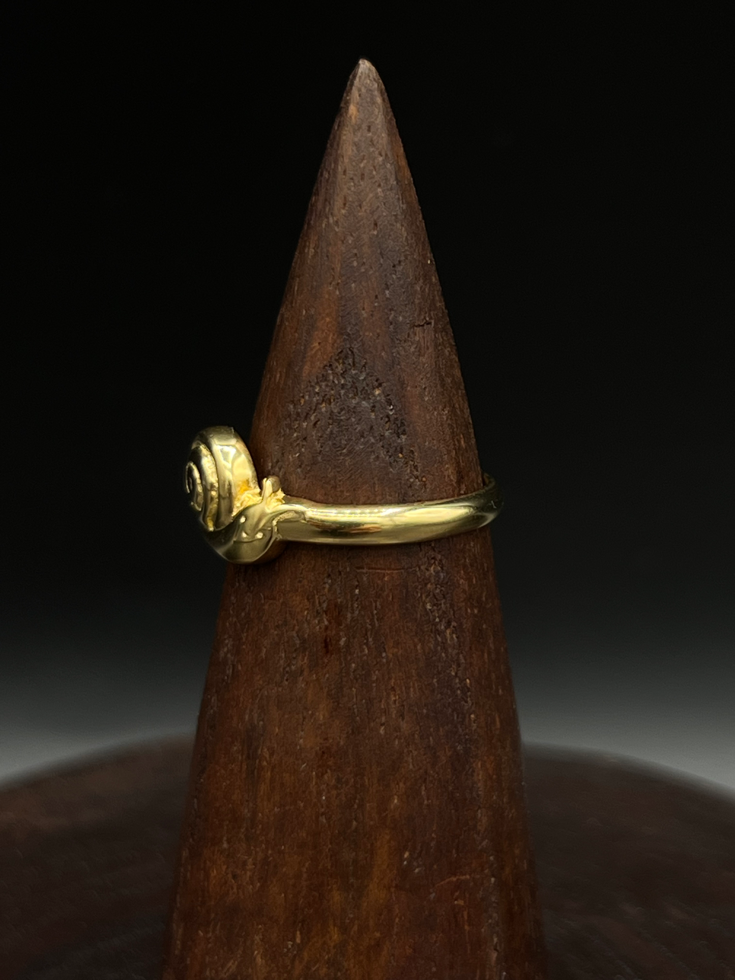 Gold Snail Ring – Gold-Plated Sterling Silver