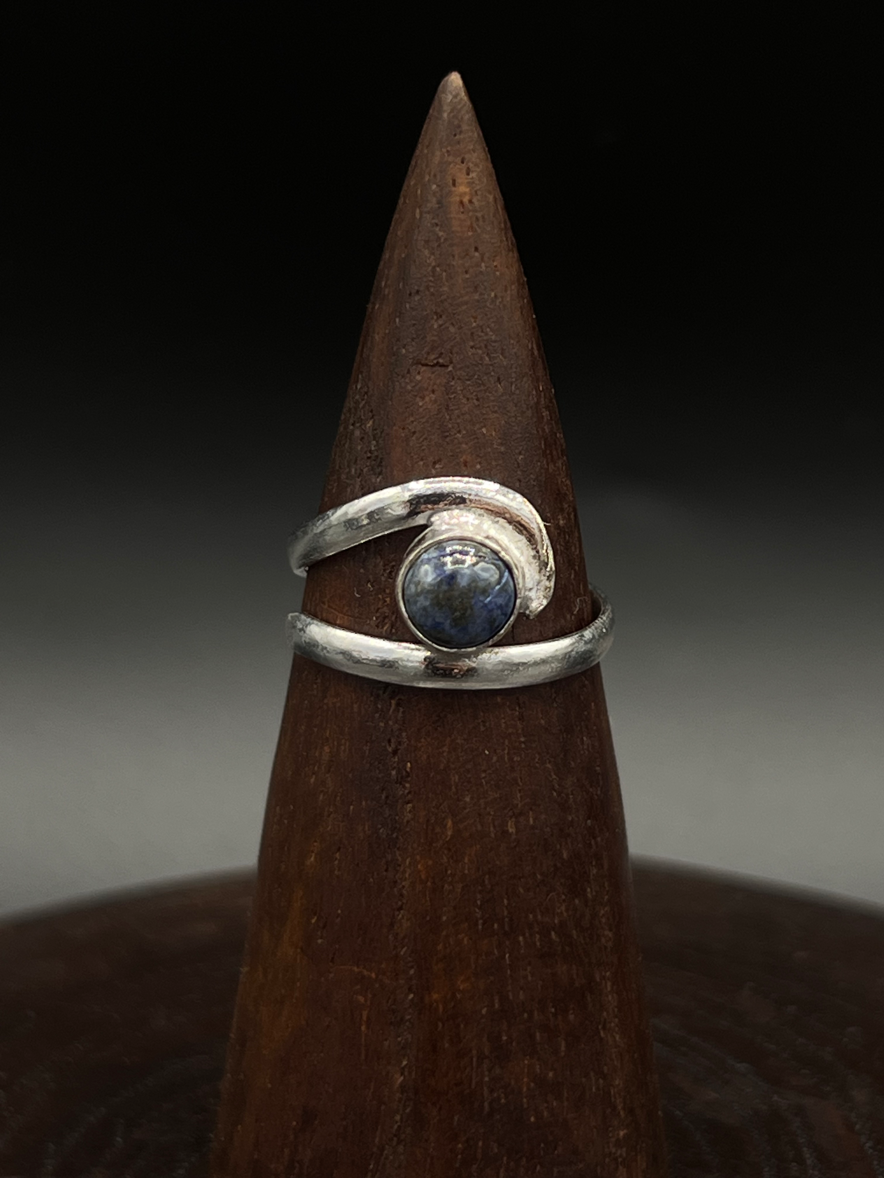 Blue lapis Wrap Ring – Galaxy-Inspired Boho Ring