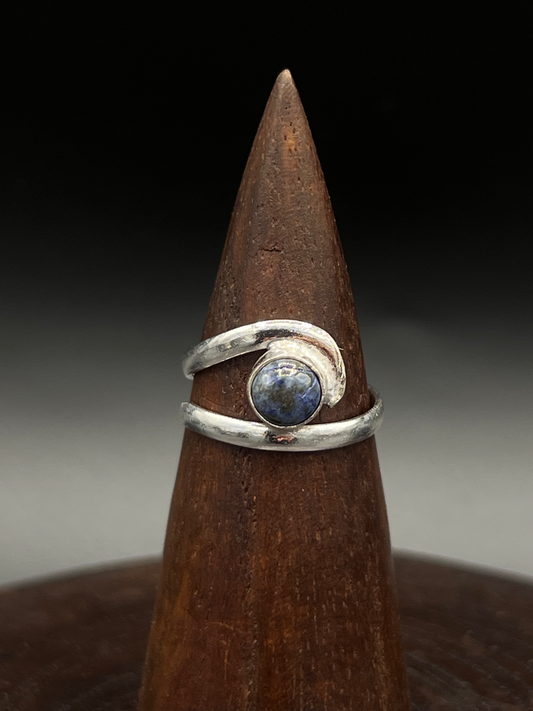 Blue lapis Wrap Ring – Galaxy-Inspired Boho Ring