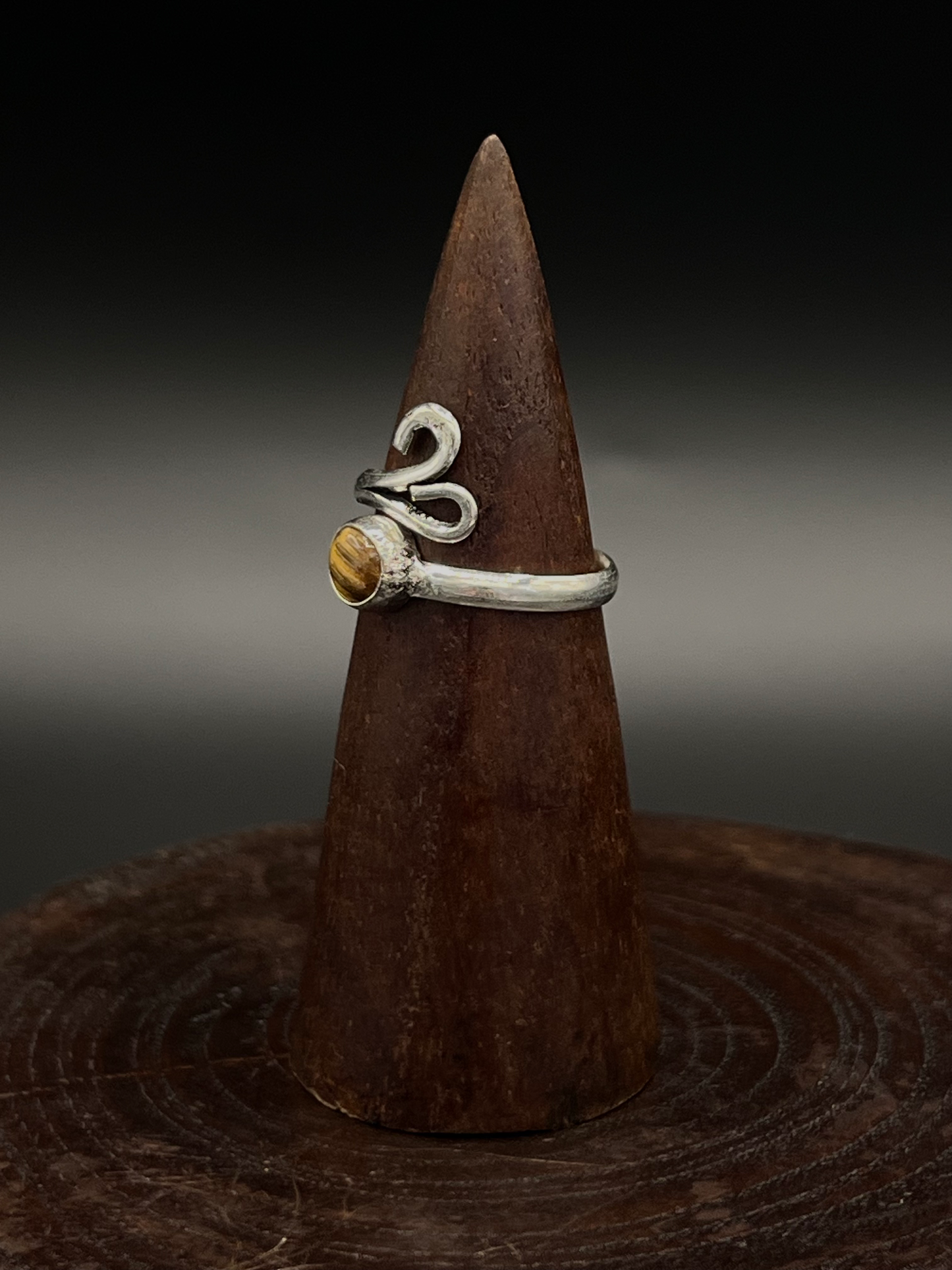 Tigers Eye Wrap Ring – Adjustable Boho Ring