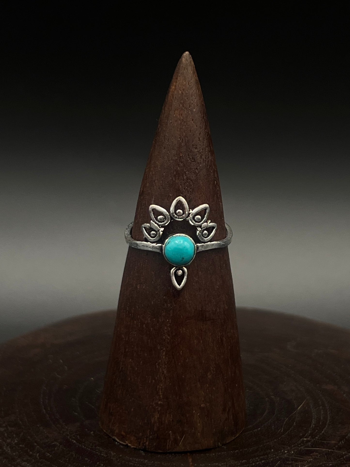 Petite Turquoise Tiara Ring