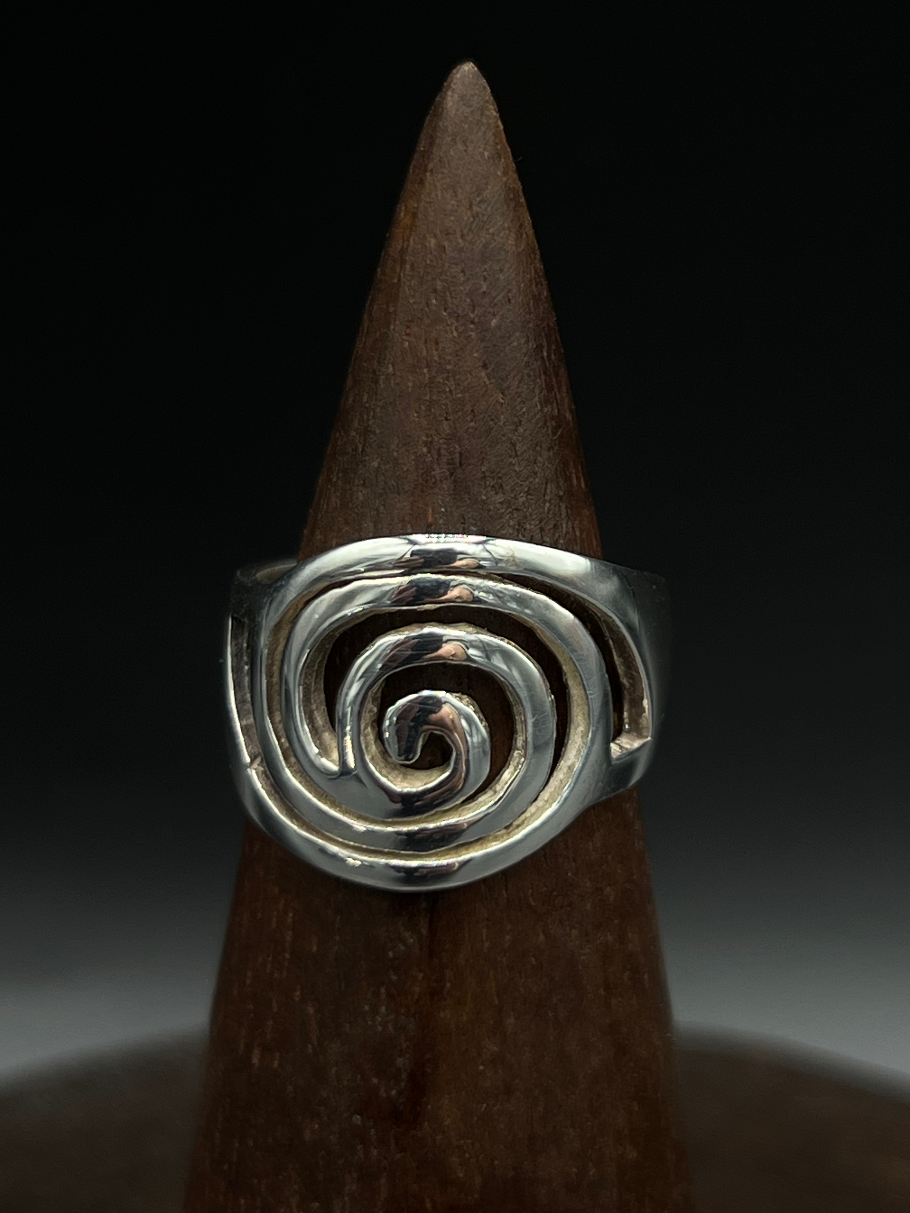 Spiral Swirl Ring – Sterling Silver