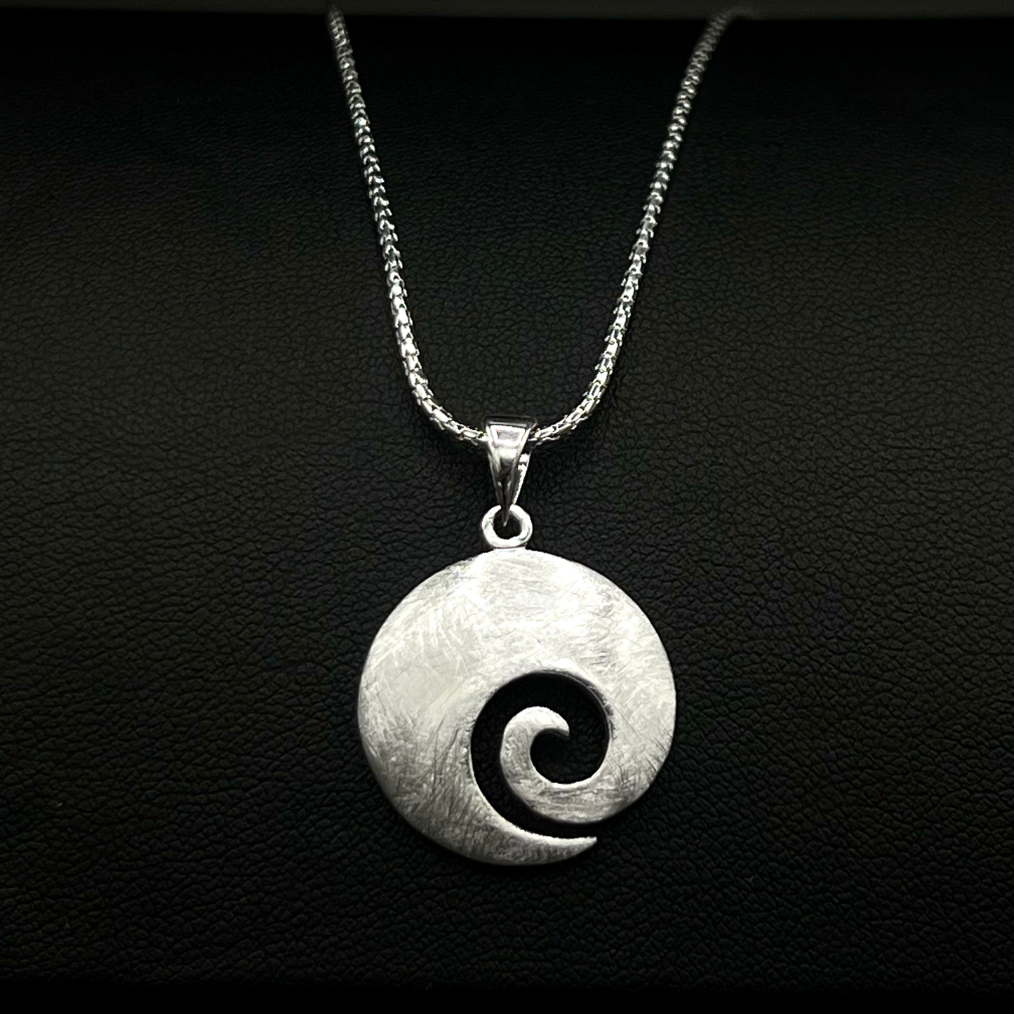 Yin-Yang Swirl Pendant – Sterling Silver