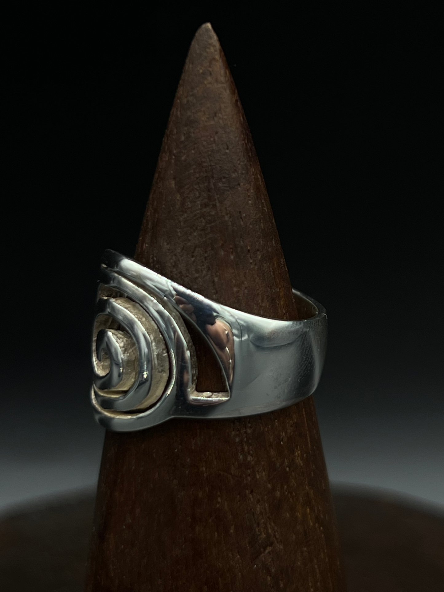 Spiral Swirl Ring – Sterling Silver