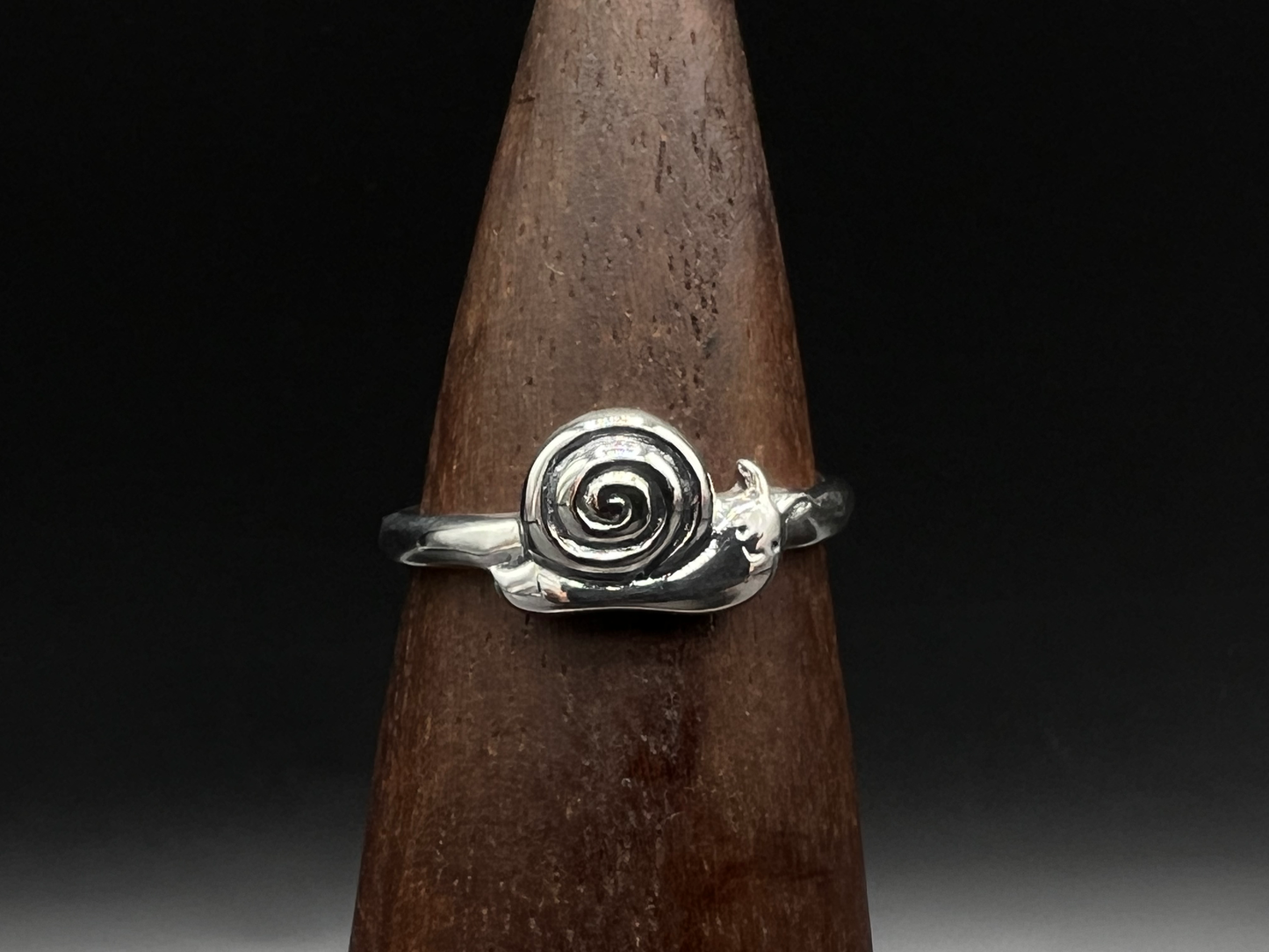 Snail Spiral Ring – Sterling Silver