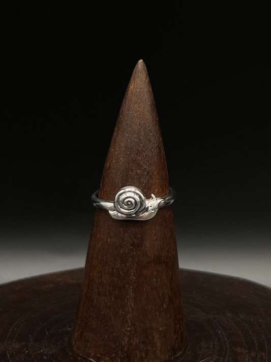 Snail Spiral Ring – Sterling Silver