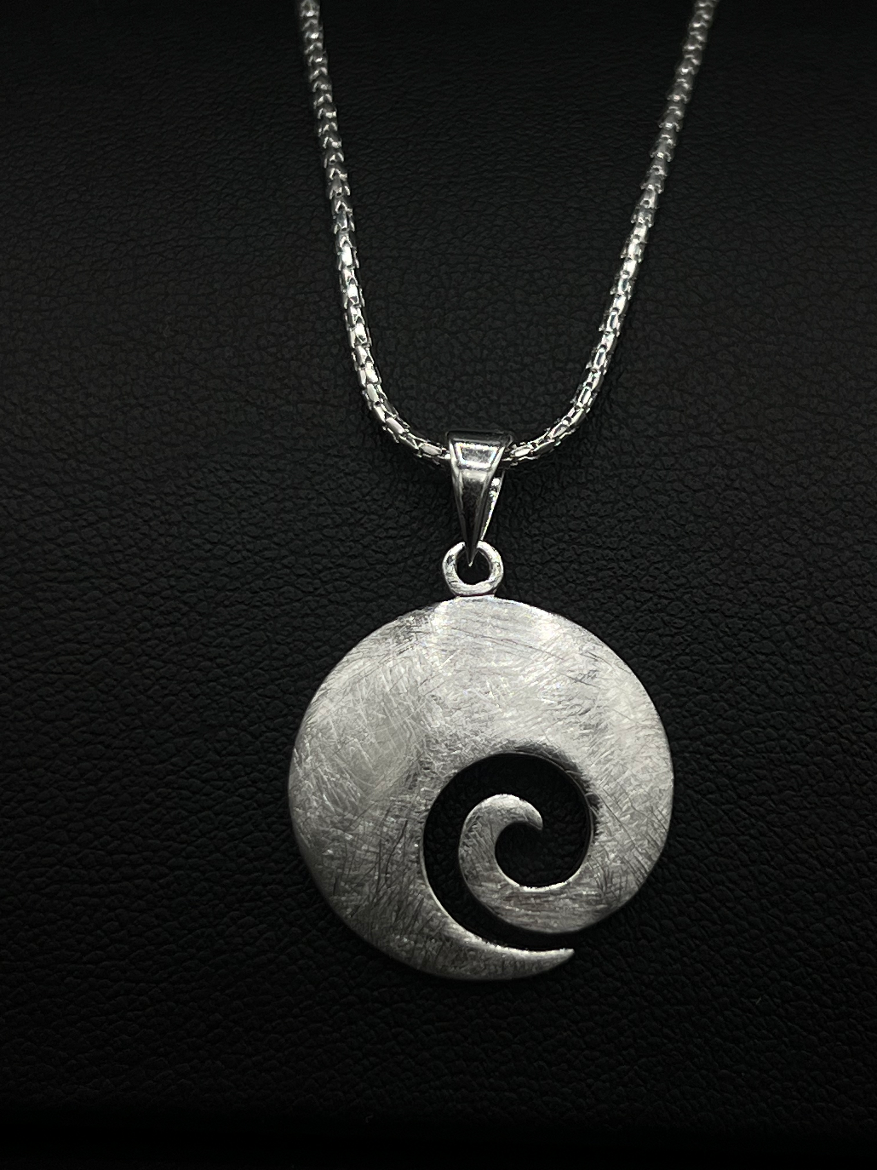 Yin-Yang Swirl Pendant – Sterling Silver