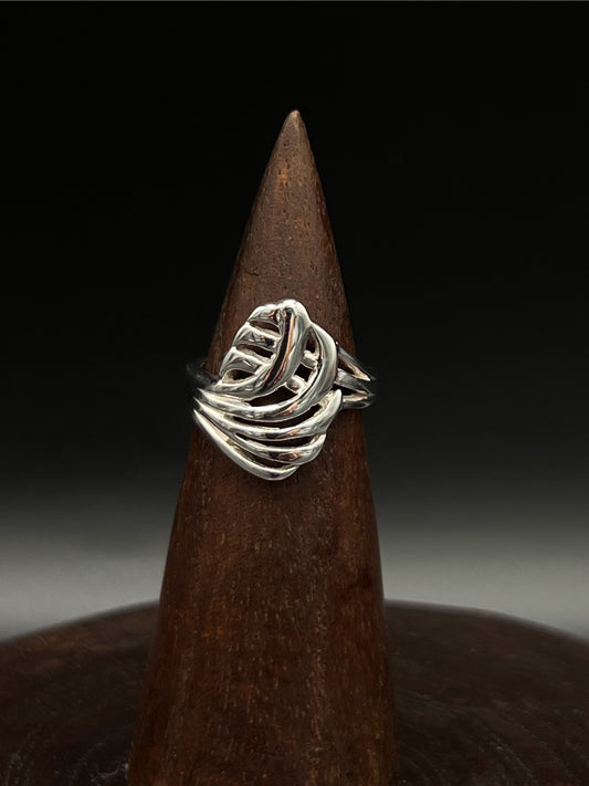 Ripple Shell Ring – Sterling Silver