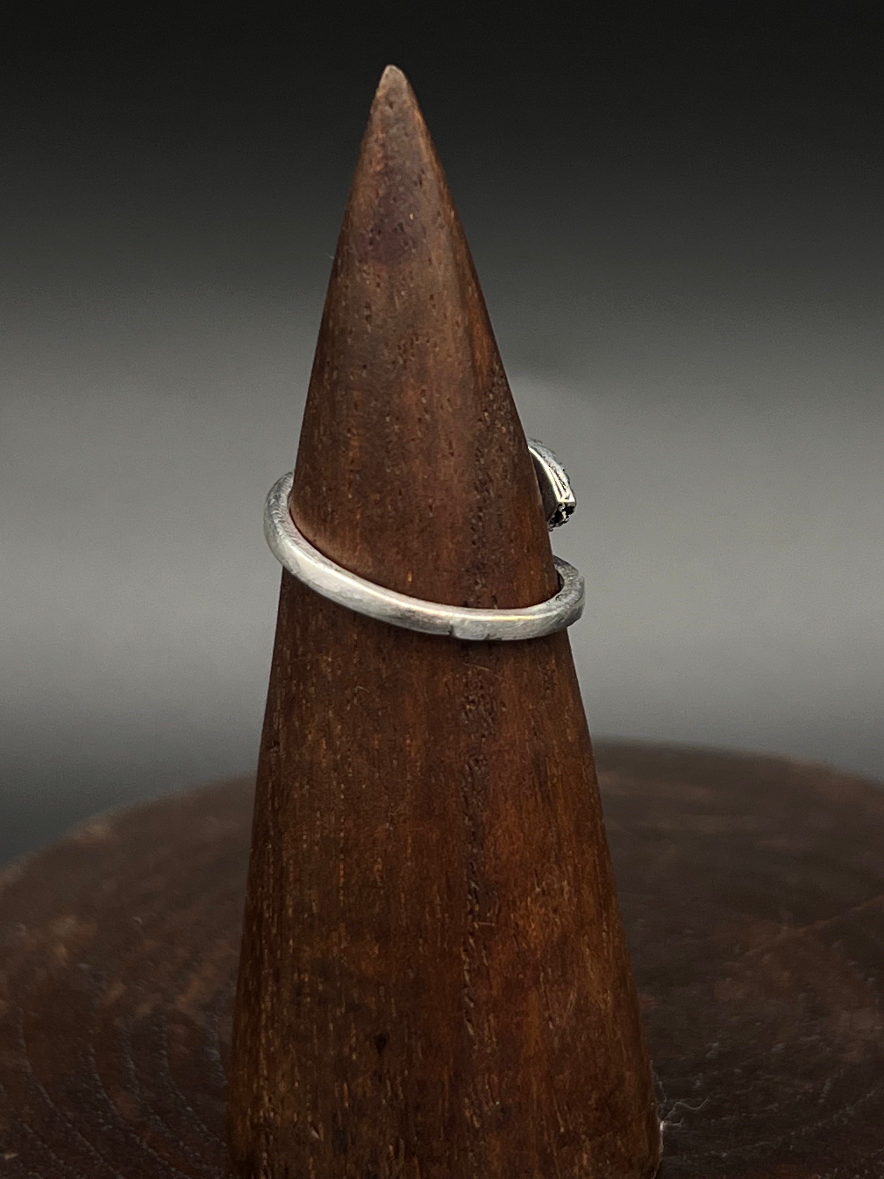 Turquoise Wave Ring – Adjustable Minimalist Ring