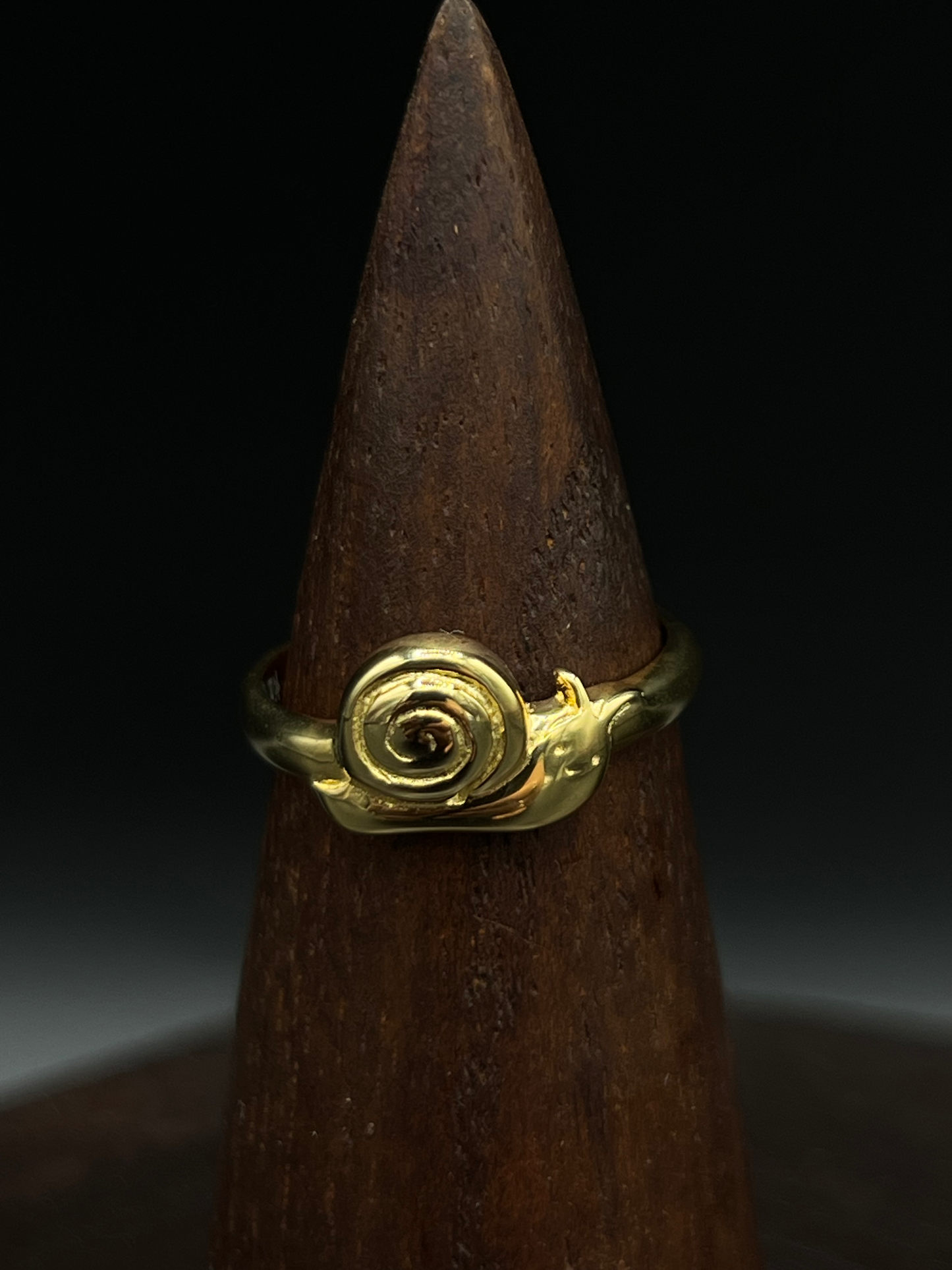 Gold Snail Ring – Gold-Plated Sterling Silver