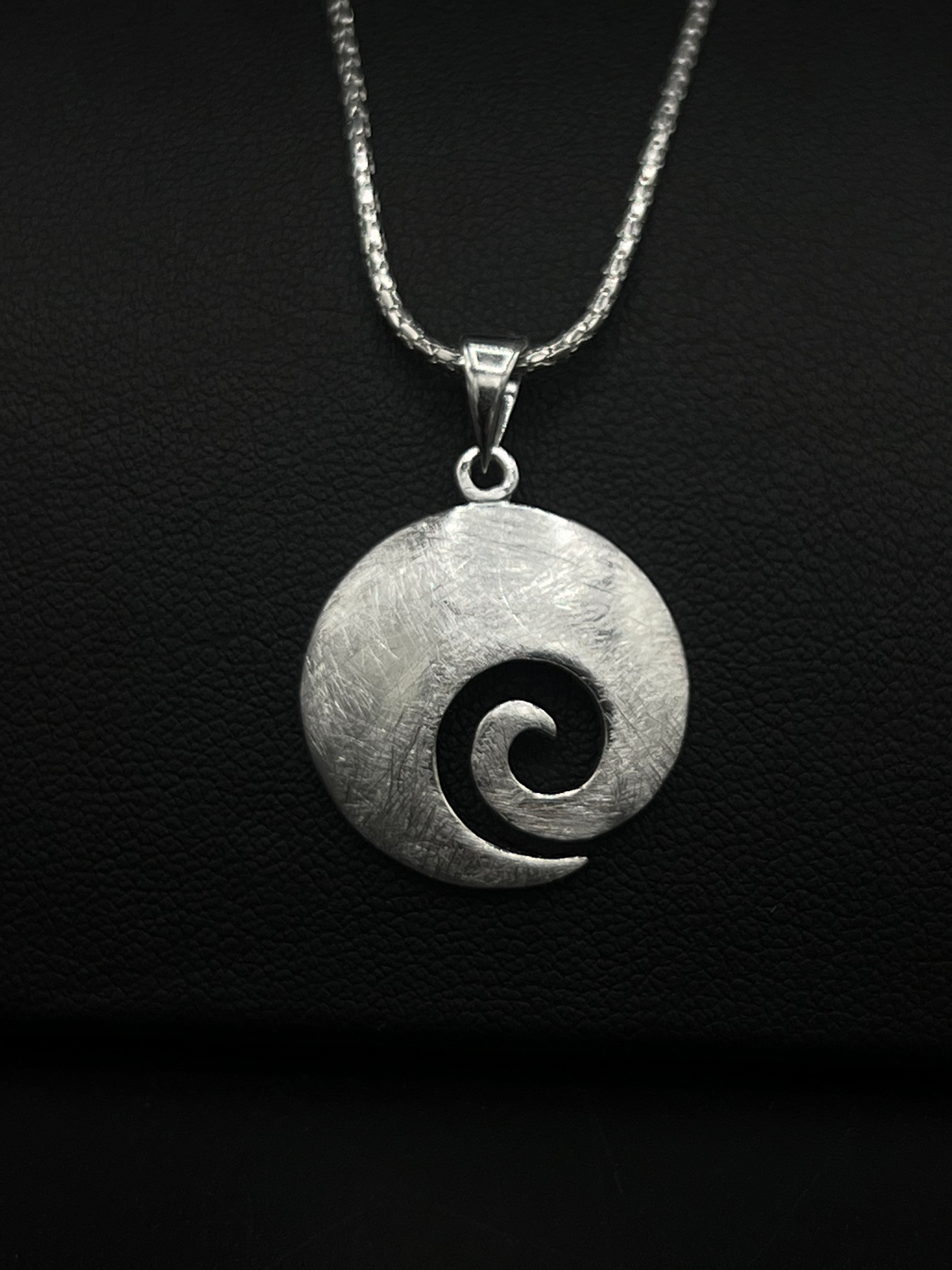 Yin-Yang Swirl Pendant – Sterling Silver