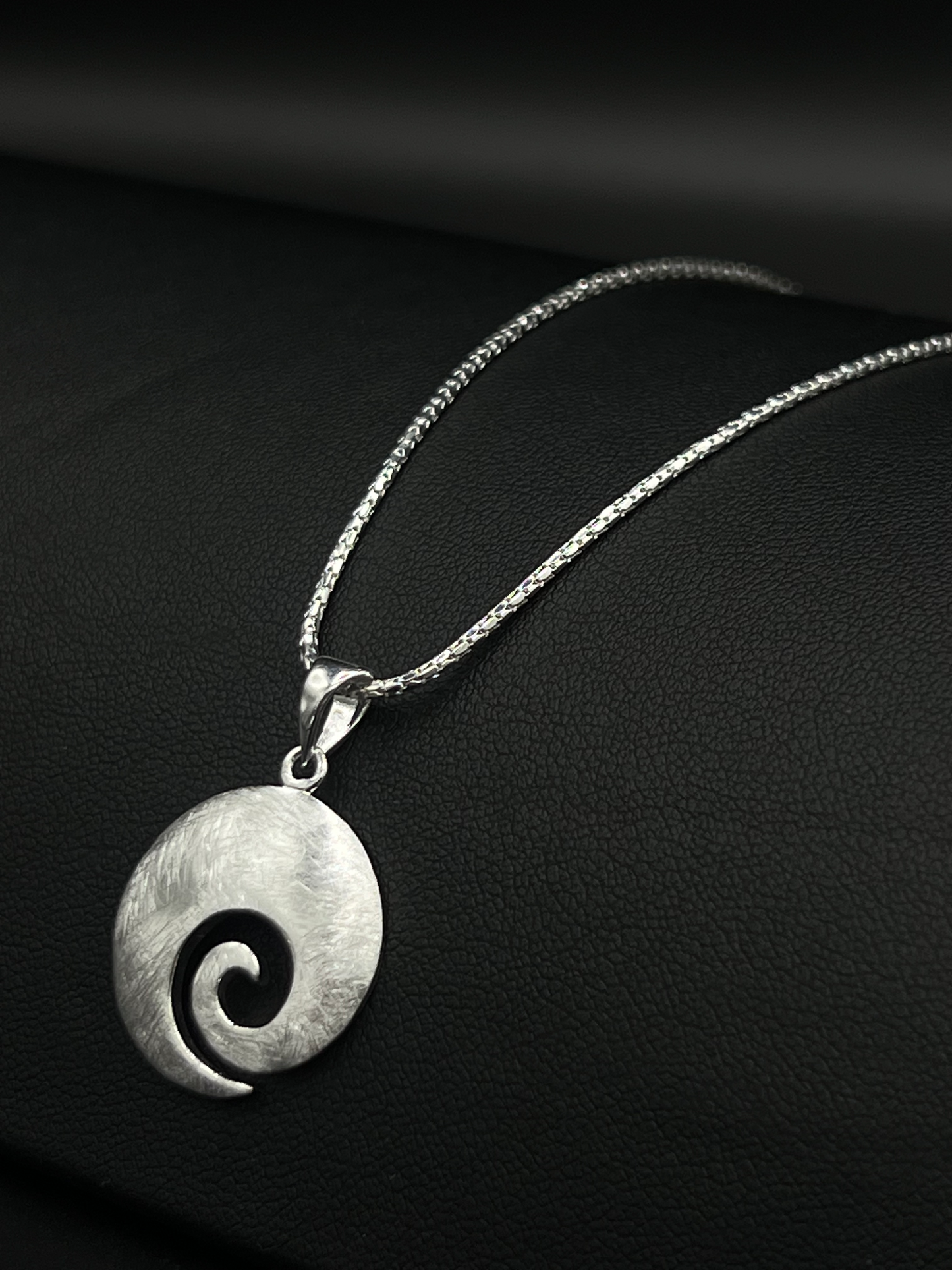 Yin-Yang Swirl Pendant – Sterling Silver
