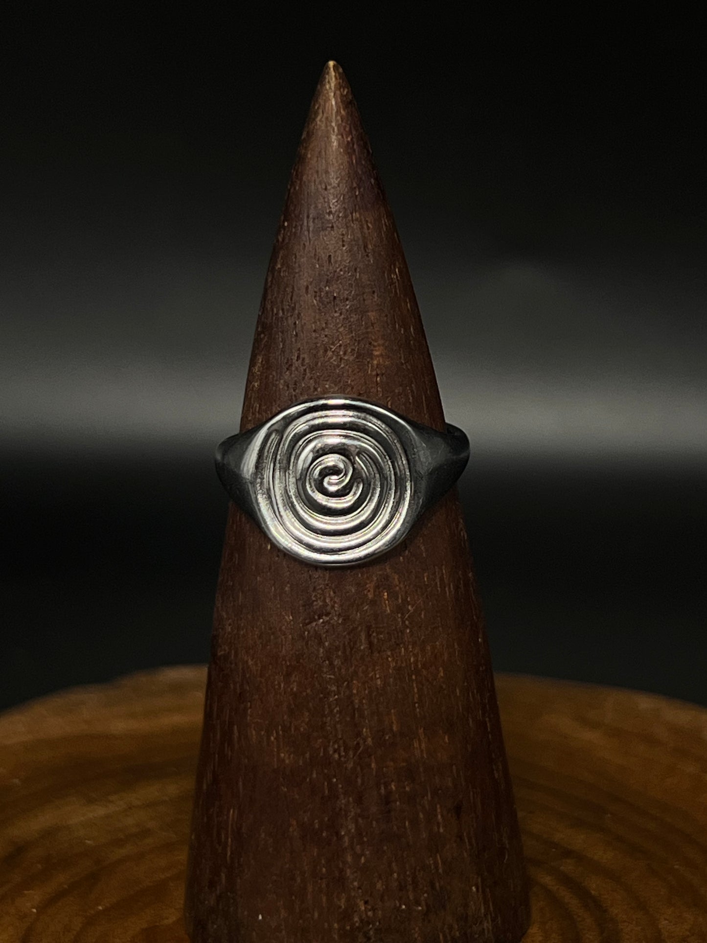 Spiral Signet Ring– Tarnish-Free Stainless Steel