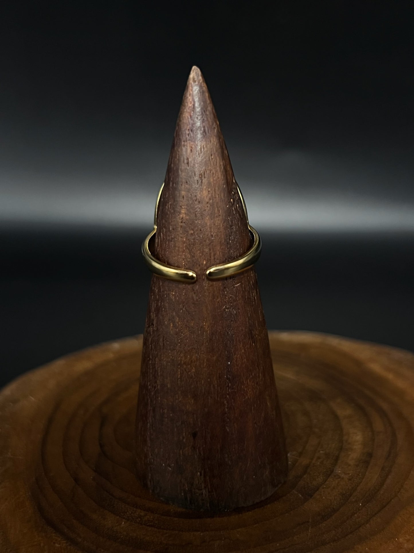 Celestial Moon & Star Stainless Steel Enamel Ring