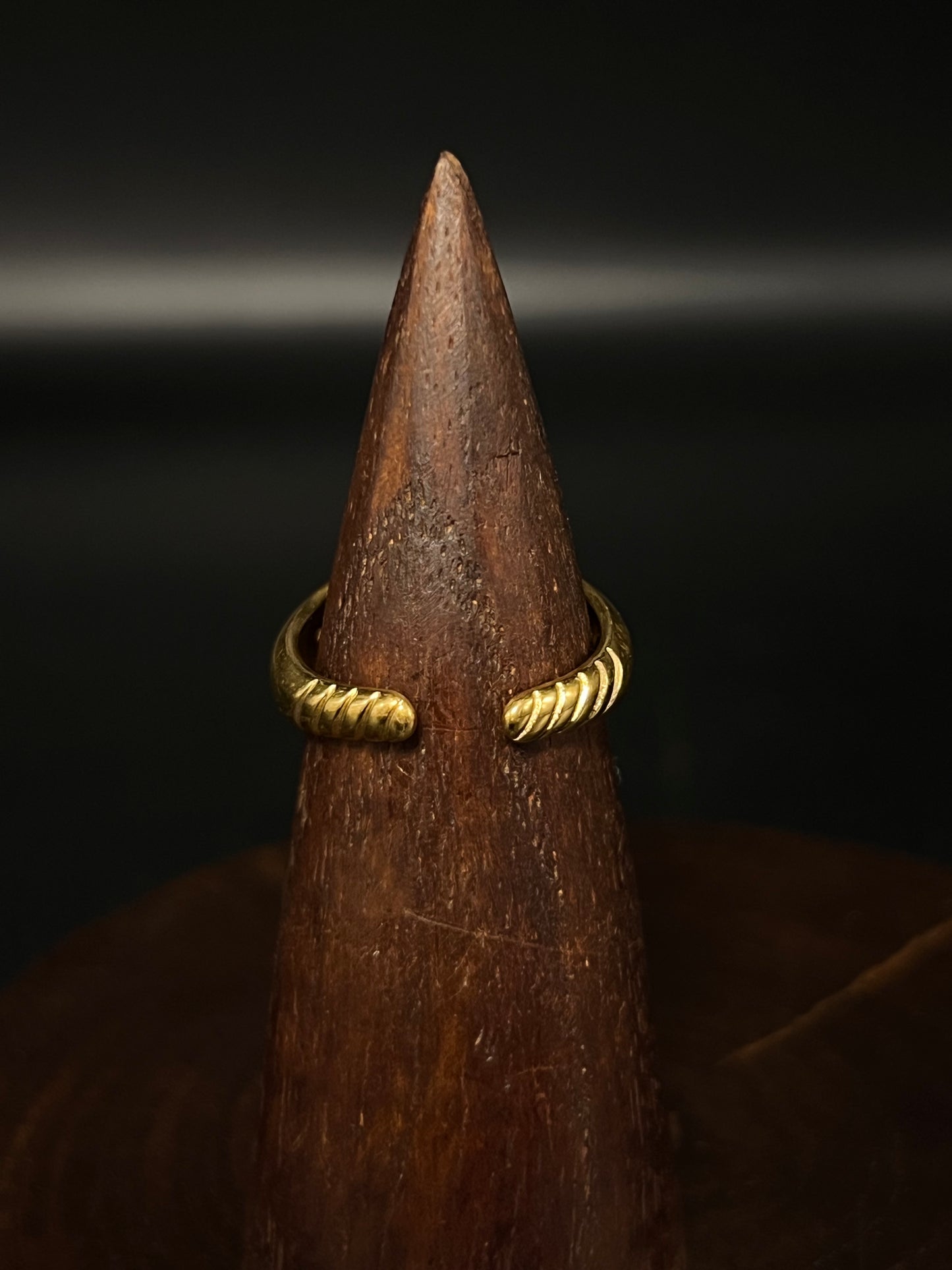 Waterproof Celestial Signet Ring - 18k Gold Plated Starry Dome Ring - Stainless Steel Jewelry